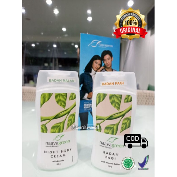 [ORI100%] PAKET BODY NAAVAGREEN - NAAVAGREEN KRIM BODY PENCERAH - KRIM BADAN - BRIGHTENING BADAN
