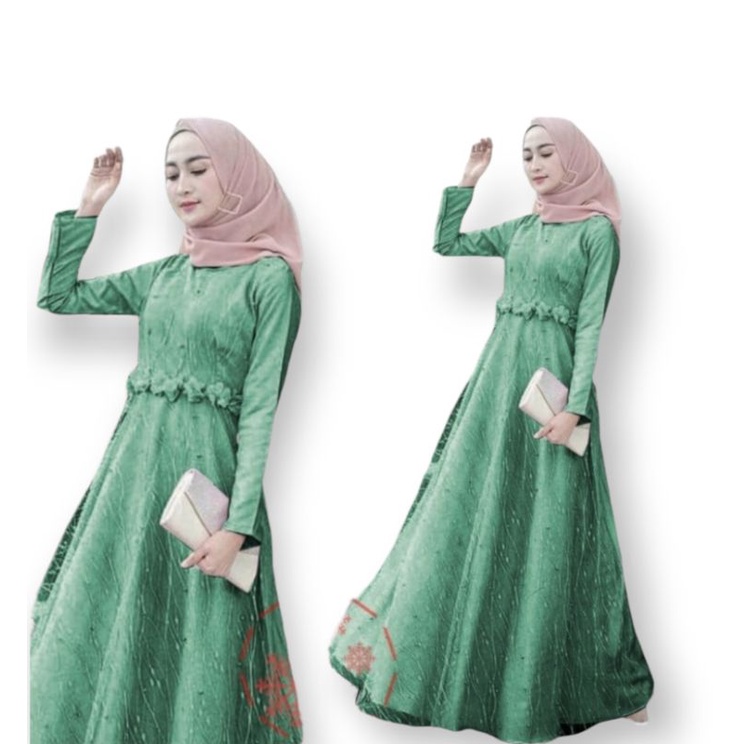Baju Lebaran Wanita 2022 Trend Fashion Wanita Terbaru Gamis Syar'i Asdf Terlaris Mewah Dress Pesta E