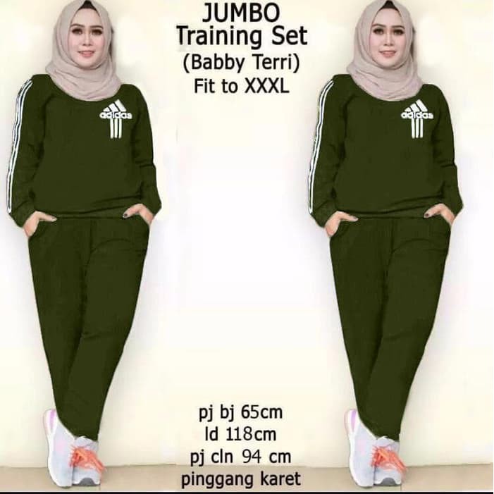 baju olahraga muslim Jumbo Training set ADS Army