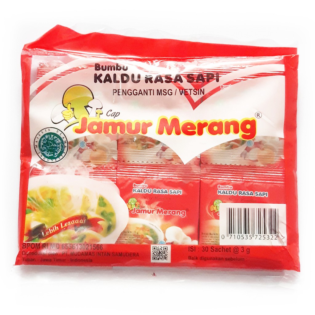 

Penyedap Rasa Kaldu Sapi Cap Jamur Merang Bumbu Dapur Bubuk Sachet Tanpa MSG Orignal 100%