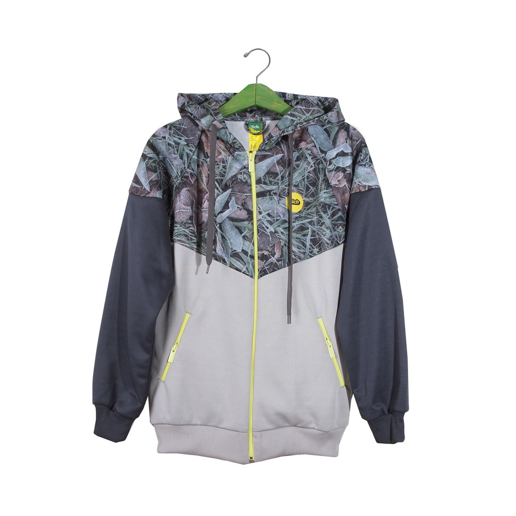 Sch Jacket SDT HOOD 28 ARMY GREEN-SOFT GRAY