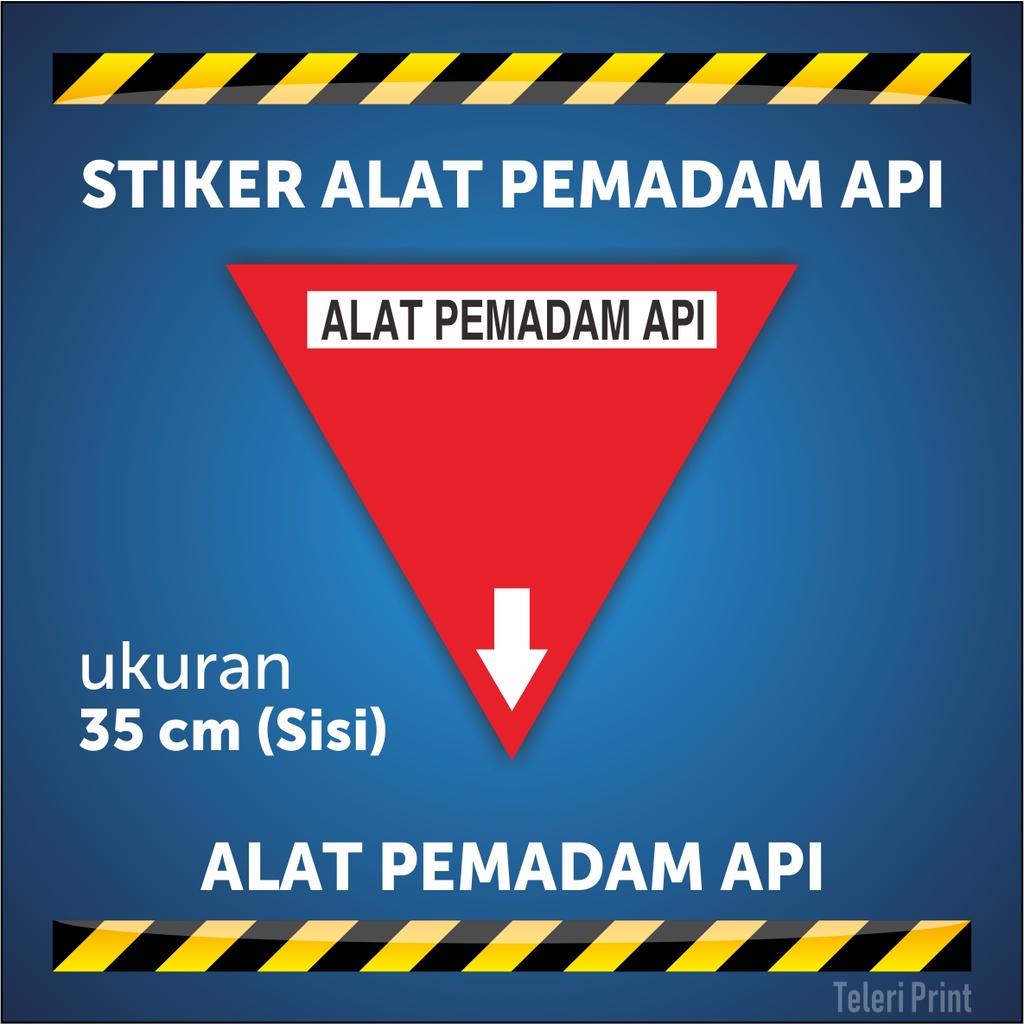 

Stiker ALAT PEMADAM API ukuran 35 cm (Sisi)