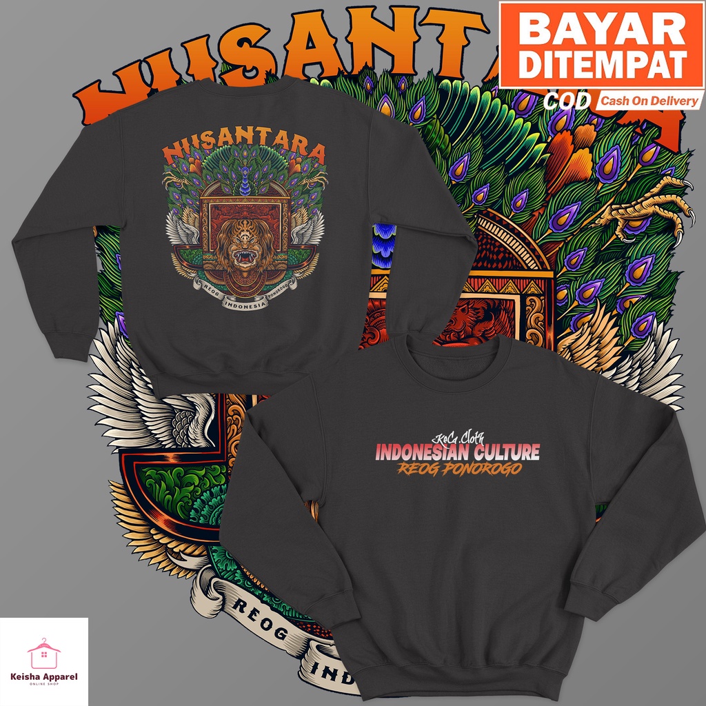 JAKET SWEATER JARANAN REOG PONOROGO SWEATER REOG PONOROGO COWOK CEWEK