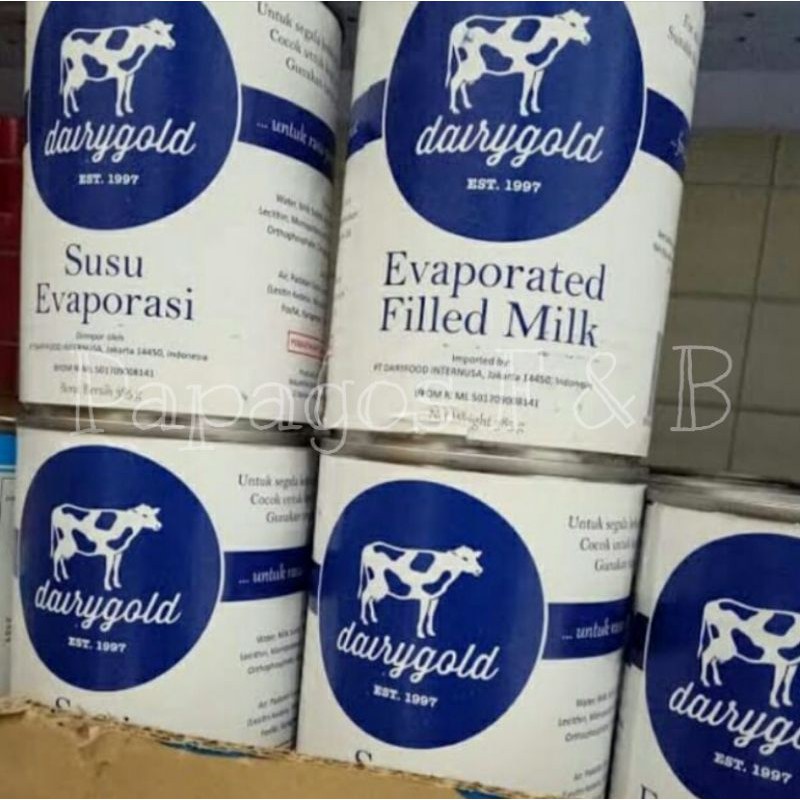 Susu Evaporasi Dairygold / Evaporated Filled Milk 385 gr / gram