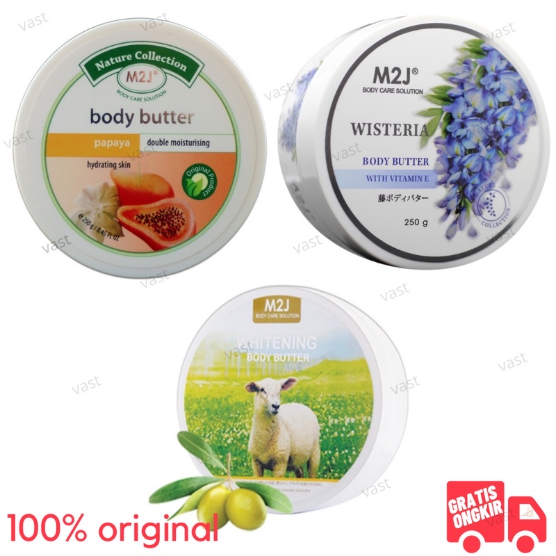 M2J Body Butter Wisteria with Vit E /  Papaya / Fresh Milk Extract