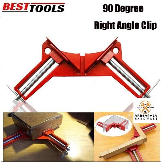 Corner Clamp Klem sudut siku Kayu Besi Kaca 90 Derajat Alat Pertukangan klem sudut
