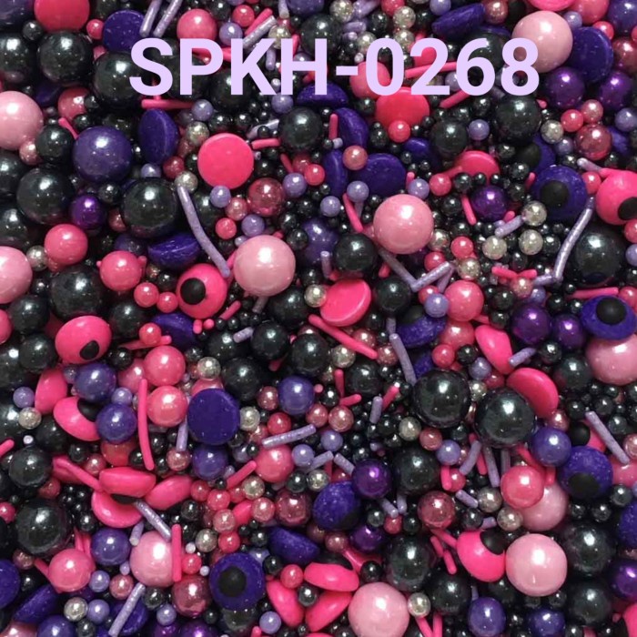

SPKH-0268 SPRINKLES SPRINKLE SPRINGKEL 500GR MUTIARA UNGU HITAM PINK BERKUALITAS