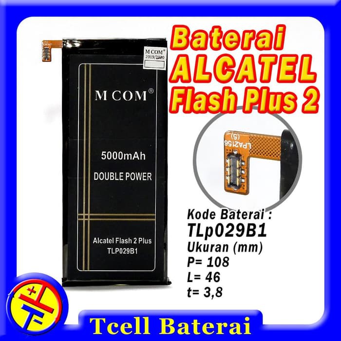 DISKON BATERAI ALCATEL FLASH PLUS 2 FL02 TLP029B1 MCOM BATRE BATERE BATRAI