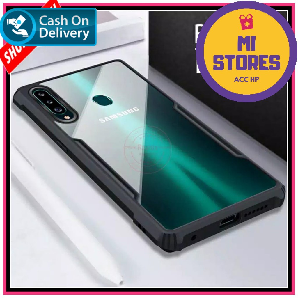 Case Samsung A10s Shockproof Armor Transparent Premium Hardcase