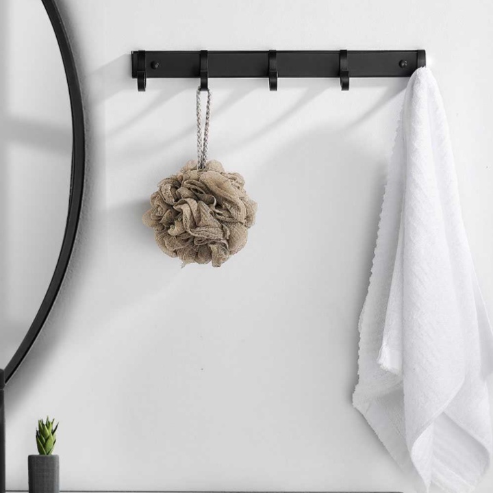 Gantungan Kamar Mandi Pengait Handuk Bathroom Towel Holder Moveable Row Hook