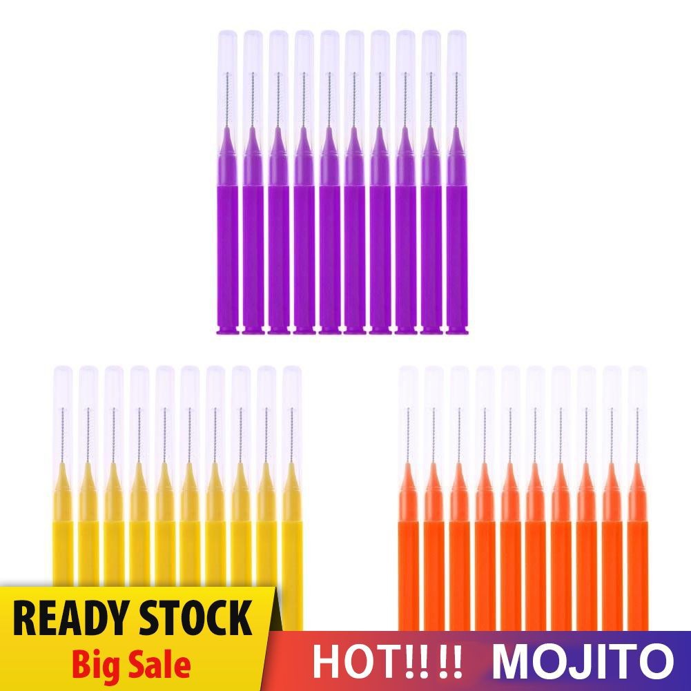 MOJITO 8pcs/Pack I Type Interdental Brush Dental Cleaning Brush Massage Toothpick