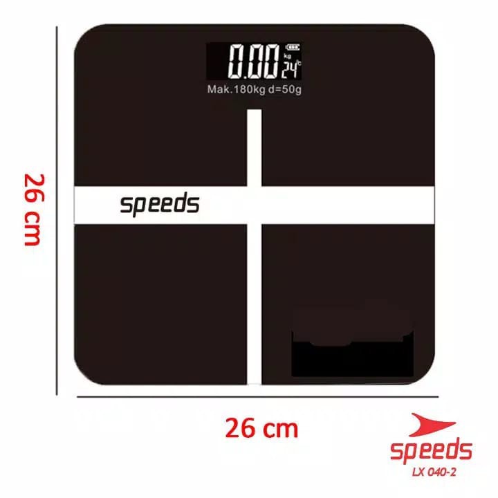 Timbangan Digital Badan Tempered Elektronik Digital Scale 180KG LY/X 040-Hitam Kecil-2