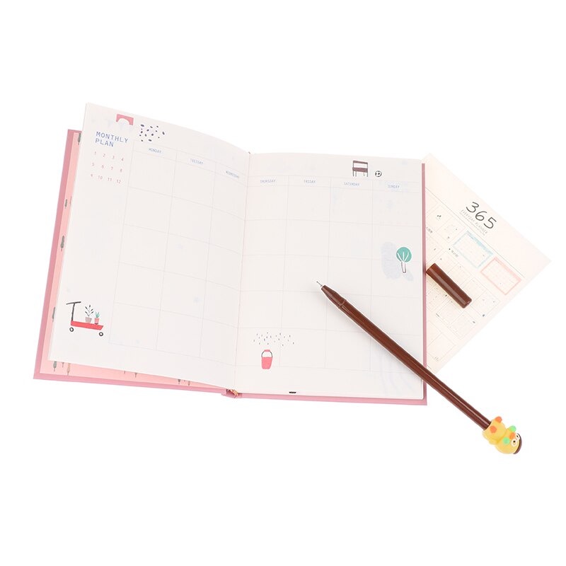 Buku Diary 365 Hari Hardcover Jurnal Agenda Planner Book Notebook Catatan Kerja / Harian Model Beruang Warna Lucu Unik Untuk Anak Remaja Dewasa Desain Simple dan Elegan Untuk Sekolah Kampus Kerja / Kantor