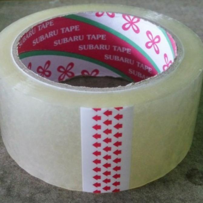

Lakban / Plakban Plastik OPP Subaru 48 mm (2 inch) Bening / Transparan ---Termurah---