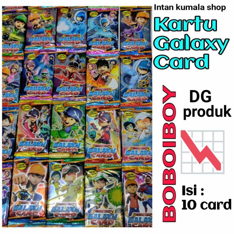 New Kartu Trading Card Game Boboiboy Galaxy Exlusif 1 pack isi 8kartu