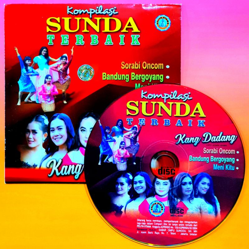 KASET ORIGINAL CD LAGU SUNDA TERLARIS - COMPACT DISC AUDIO MUSIK KOMPILASI SUNDA TERBAIK - KANG DADA