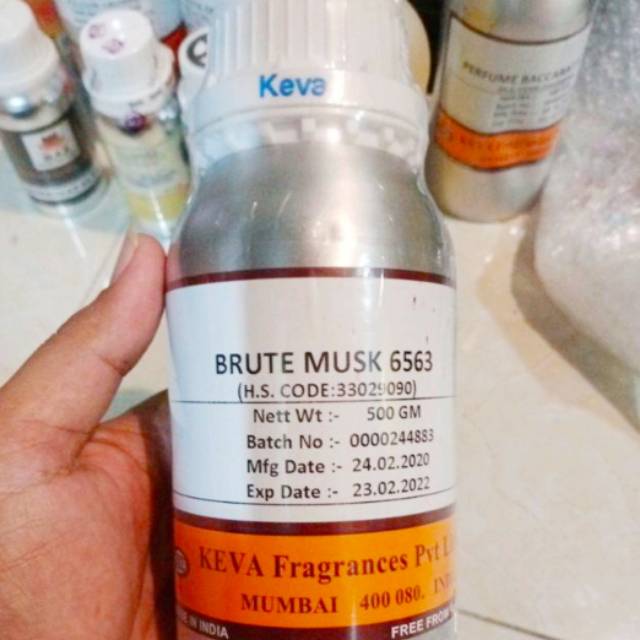 Kasturi Kijang 500ml Merk Keva Brute Musk 6563 bibit Parfum Minyak Wangi