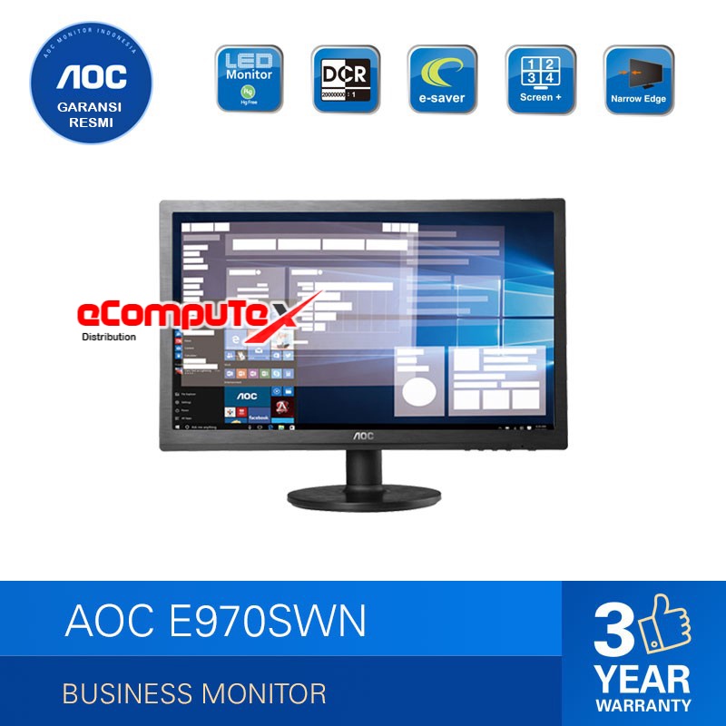 MONITOR AOC E970SWN LED 18.5&quot; / MONITOR AOC E970SWN 18.5 INCH