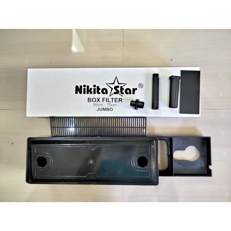 NIKITA Box Filter Jumbo 46-75cm / Kotak Penyaringan Aquarium Pembersih Akuarium Kebutuhan Aquascape Murah