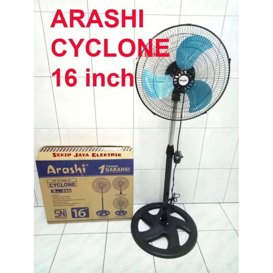 Kipas Angin 16" Arashi AR 118 SDW Cyclone 3 in 1 Fan Aluminium Blades