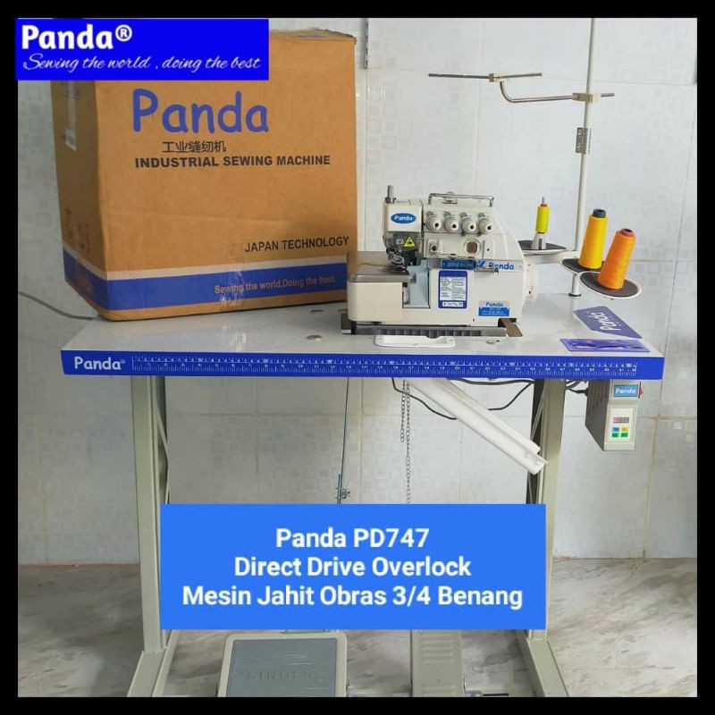 PANDA Mesin Jahit Obras Benang 3 / 4 tipe PD - 747