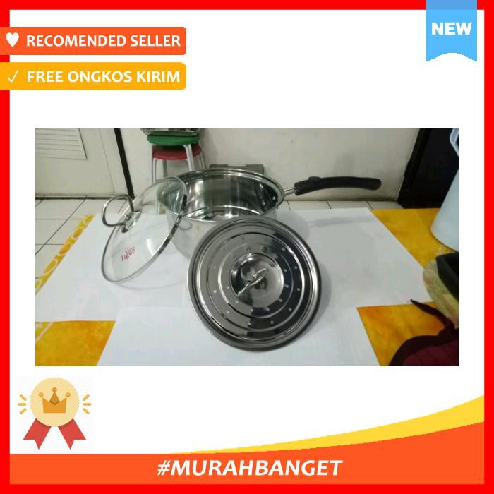 Panci Susu Dengan Langseng 18Cm White Tiger - Dapur - Panci & Penggorengan