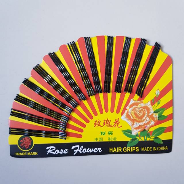 ROSE FLOWER HAIR GRIPS ( JEPIT KIPAS )