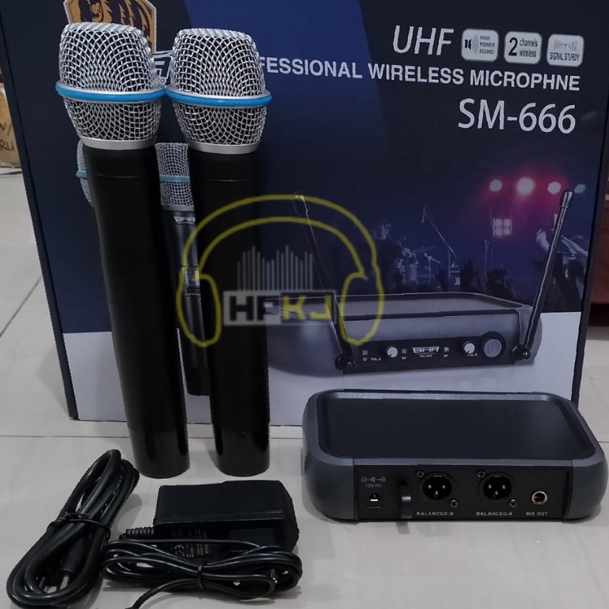 MIC WIRELESS BMA SM-666 Microphone BMA SM 666 mikrofon wireless bma sm666