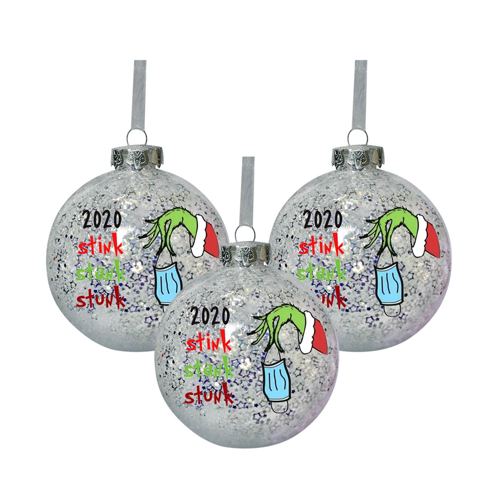 New Christmas Pendant Stars Quicksand Creative Christmas Tree Venue Decoration Dress Up Christmas Balls OW