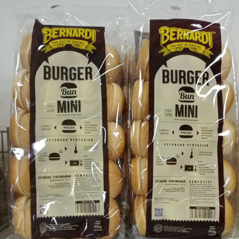 

Roti Burger Bernardi Mini Polos isi 20 pcs Kemasan 600gr