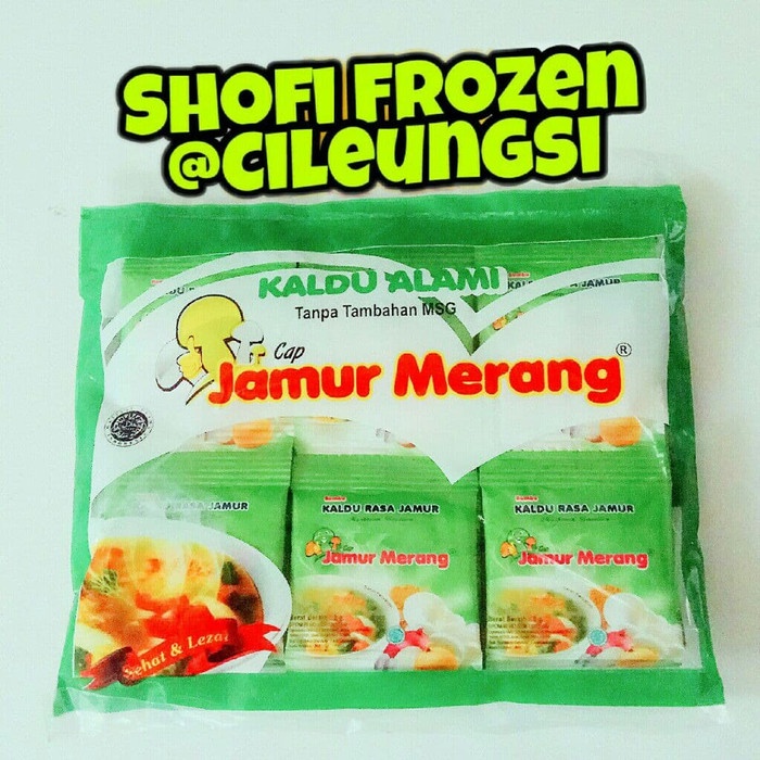 

PROMO Kaldu Alami Cap Jamur Merang bumbu masakan non msg 1 pack foil