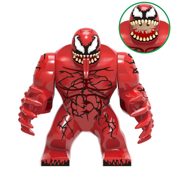 Lego Carnage Minifigure Marvel Venom Deadpool Kingpin Ronin Goku Mario
