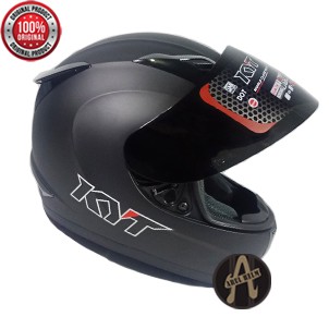 HELM KYT R10 SOLID BLACK DOFF ORIGINAL / KYT R10 POLOS HITAM DOFF