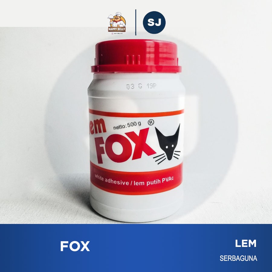 

Lem Fox 500 gram / Lem putih PVAc