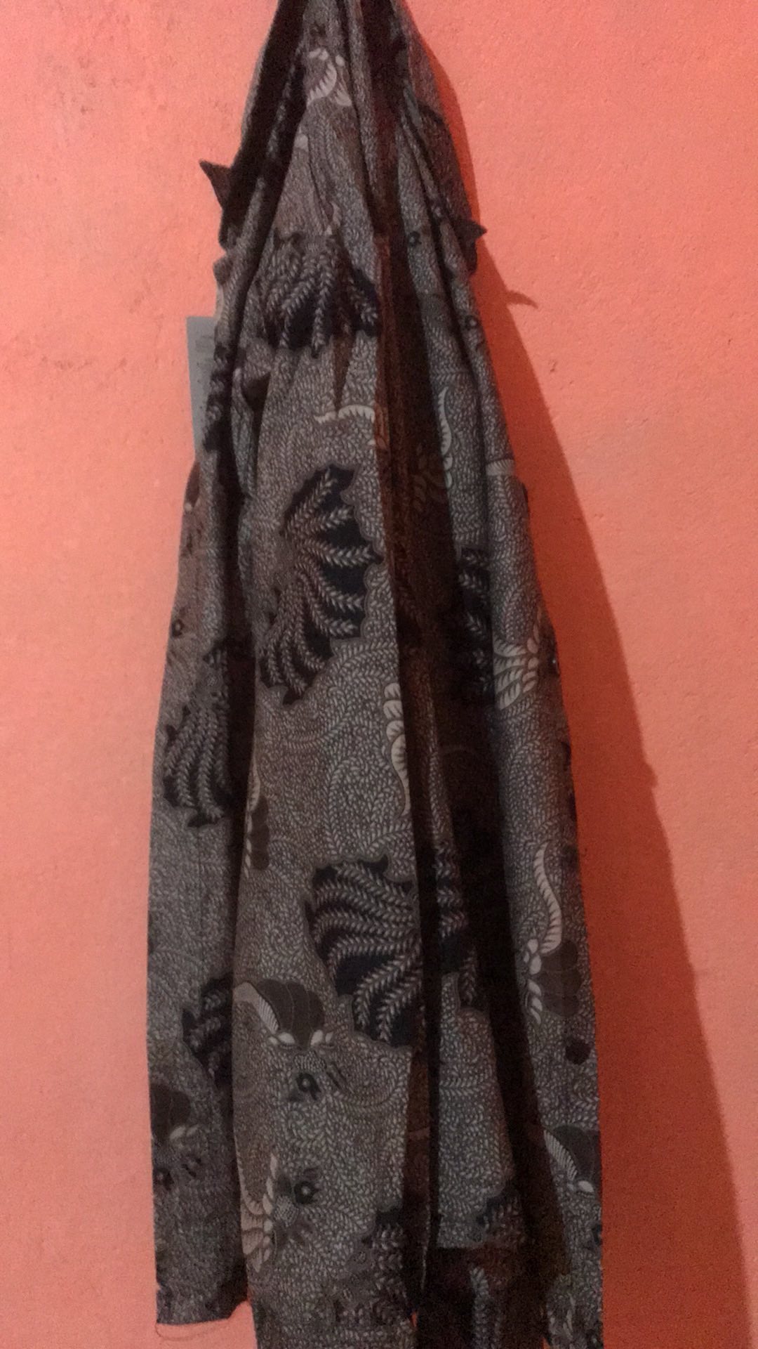 Men Sale Kemeja Batik Slimfit Modern Best Quality Atasan Couple Standar Butik Kerang Coklat