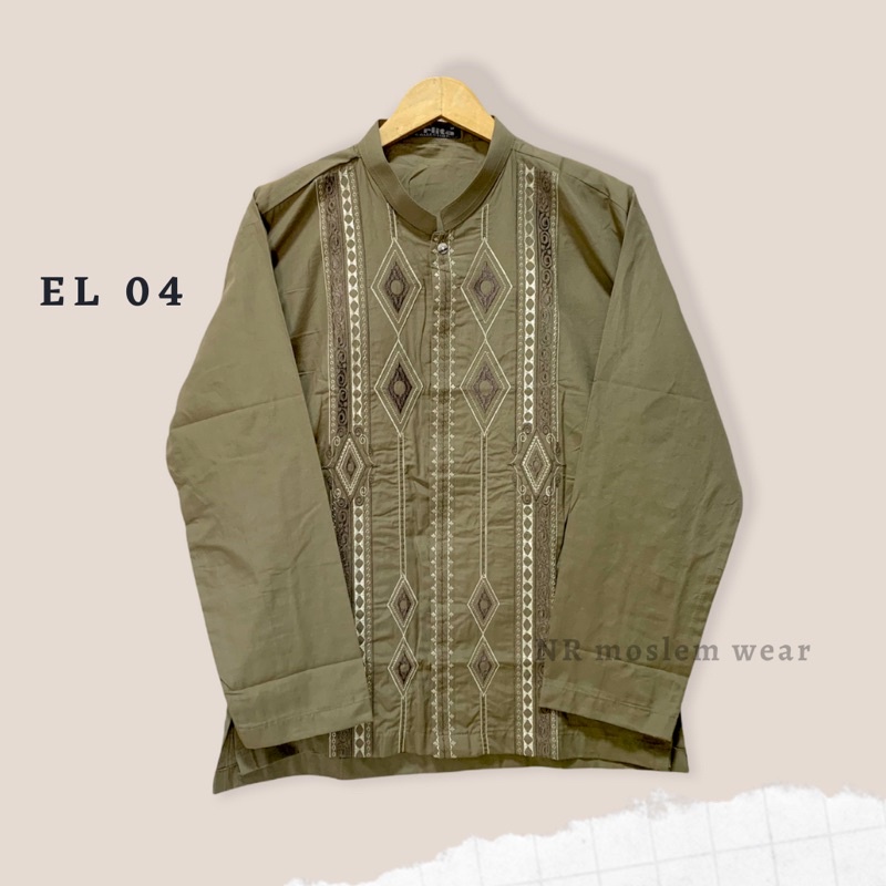 BAJU KOKO PRIA WARNA LENGAN PANJANG , UKURAN M L XL DAN JUMBO ,BAJU KOKO KATUN , KOKO DEWASA ( kode EL 04 )