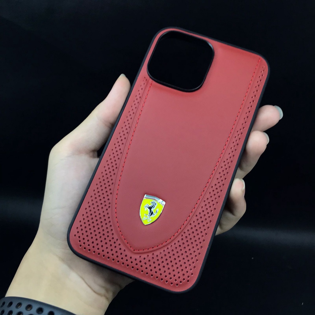 PREMIUM CASE SCUDERIA FERRARI LTR STC LN IPHONE 13 PRO MAX RED-PREMIUM