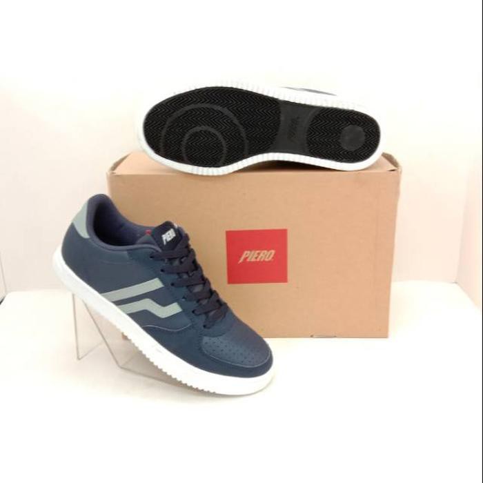 Dijual Sepatu sneaker pria PIERO SPHAGETTI Navy grey white original Limited