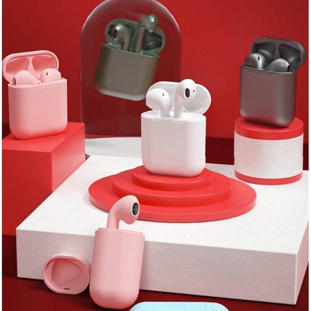 headset i12 Inpods12 TWS Wireless Earphone Bluetooth 5.0 Warna Macaron HIFI / headset macaron i12