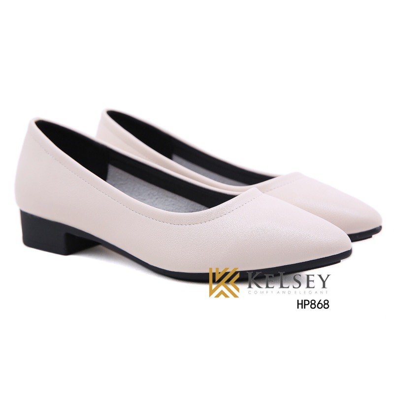 (GRATIS ALAS KAKI) NICOLE Sepatu Flat shoes wanita Kelsey HP868 / Sepatu Kerja Wanita Import