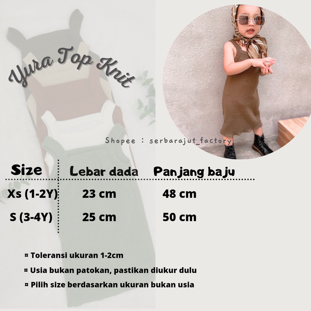 Vannia dress/Dress anak perempuan/Dress rajut anak