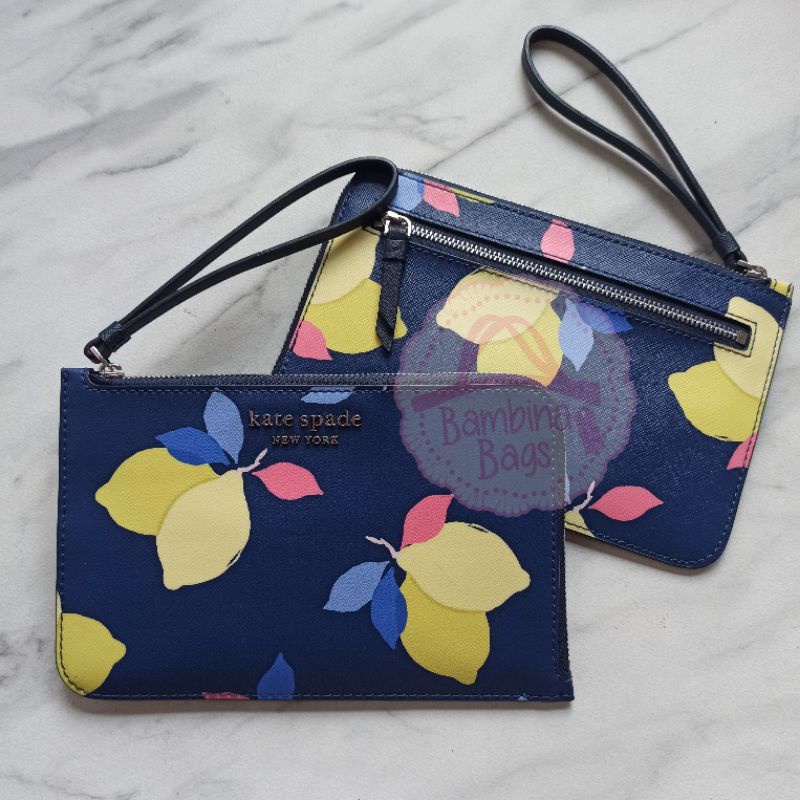 Kate Spade Cameron Lemon Zest L Zip Wristlet