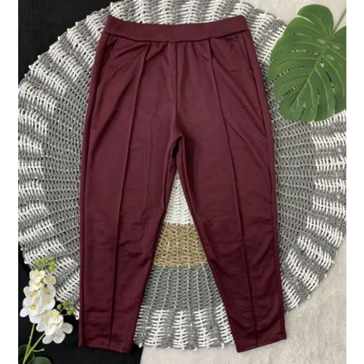 celana cewek baggy celana panjang jumbo big size wanita scuba premium / celana panjang wanita