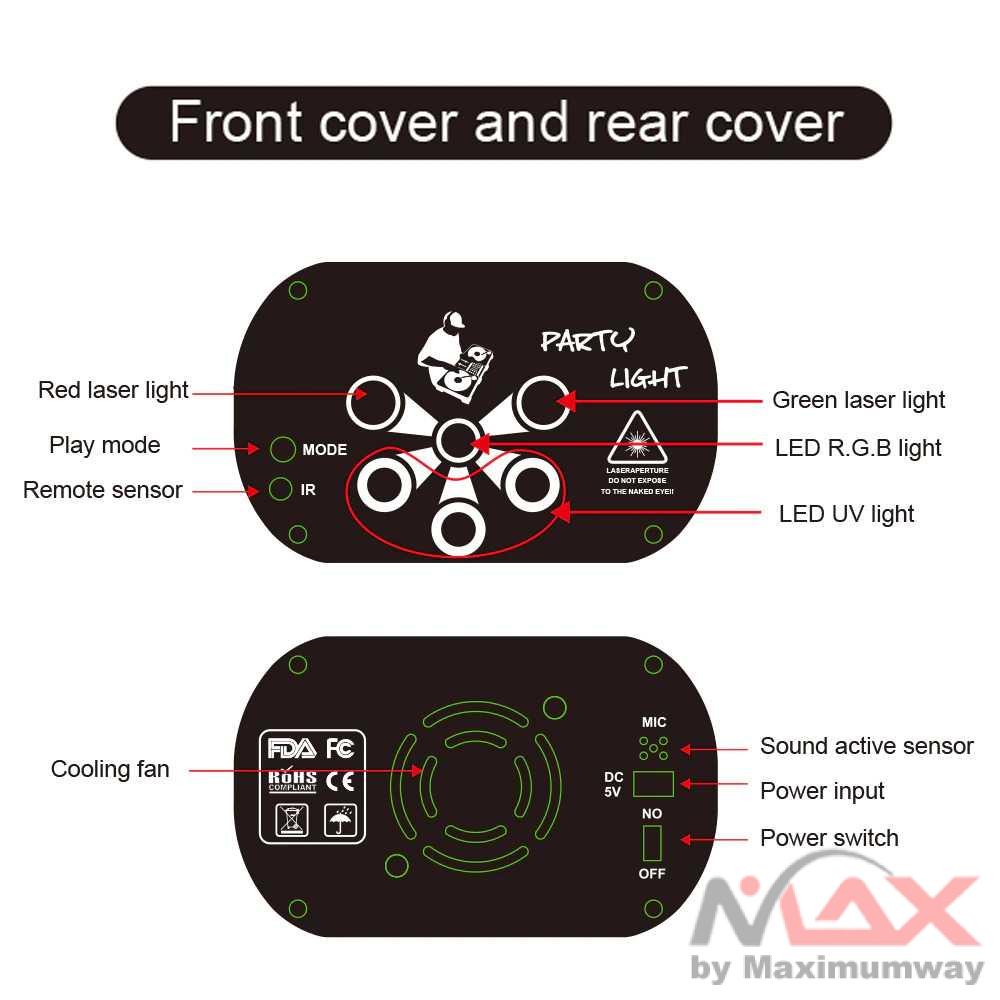 Proyektor Laser LED 120 Patterns Lampu panggung lampu Disco DJ Sorot PAR - M-RGB-62 Laser Lights,DJ Disco Stage Party Sound Activated RGB Led Projector Time Function with Remote Control Youe Shone Proyektor Laser LED Lampu Disco DJ 120 Patterns