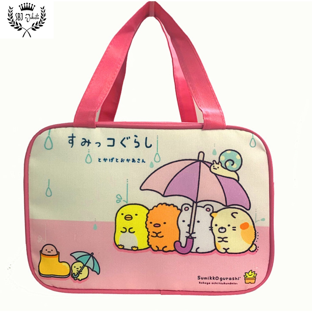 Lunch bag Tas bekal Tas botol susu Insulated lunch bag Sumiko Sanrio Ukuran besar TOP