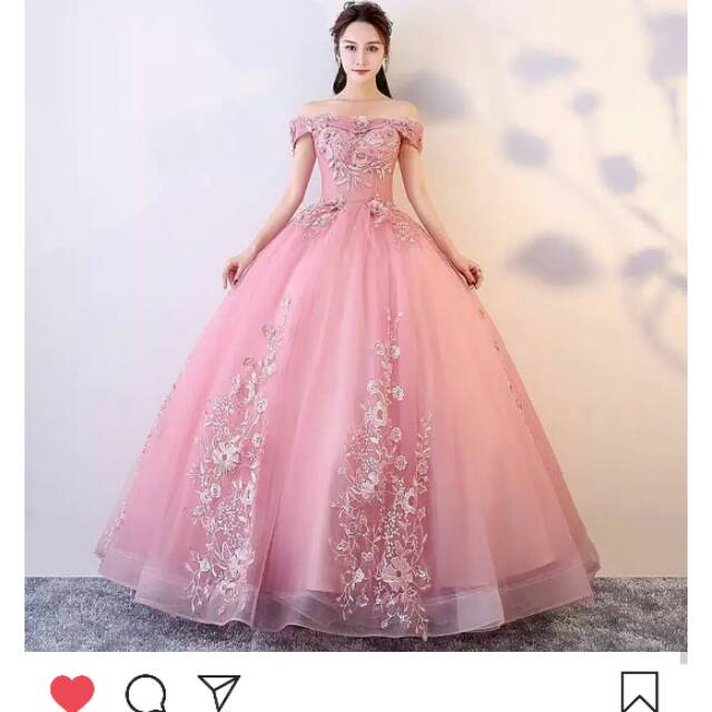 Preloved ball gown pink