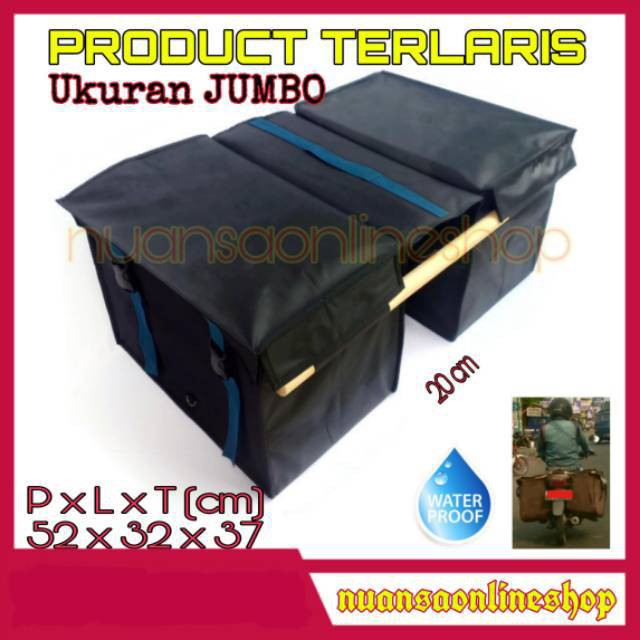 TPO Tas Keranjang Tas Pos Motor Tas Obrok Tas Delivery Tas Kurir Besar Hitam Terlaris di