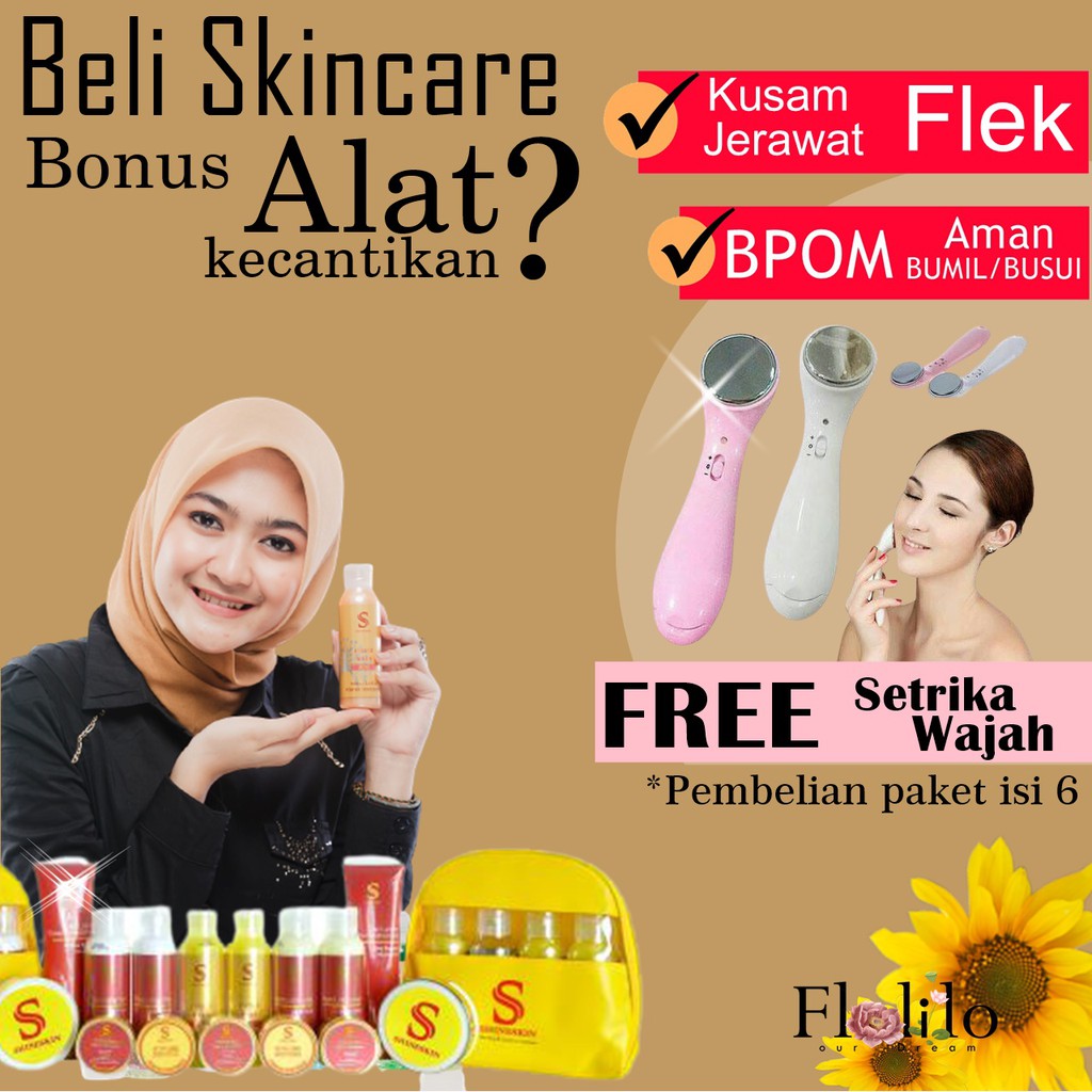 Paket SKINCARE SHINESKIN lengkap isi 6 Perawatan untuk GLOWING FLEK JERAWAT BERMINYAK