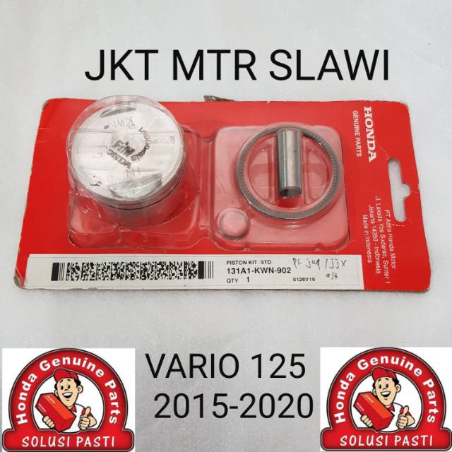 Piston kit ring seher vario 125 tahun 2015 - 2020 ori Honda