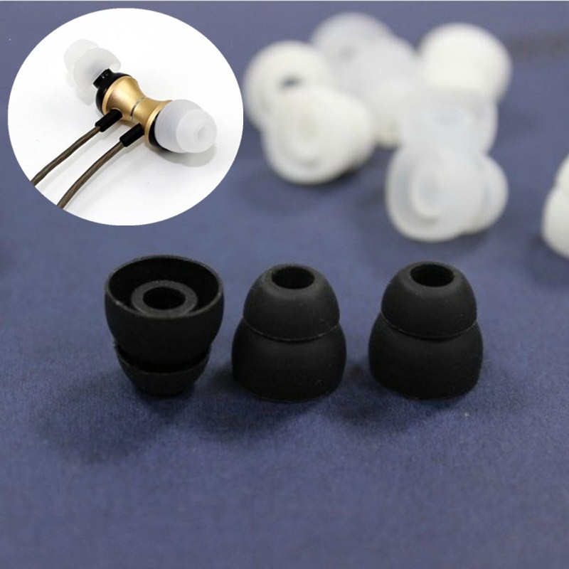 Double Flange Silicone EarTips , IEM Replacement Foam Tips